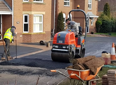 Pothole Repair on Road