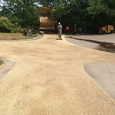 Country lane surfacing